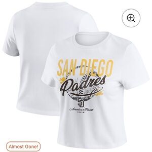 San Diego Padres Cropped T-Shirt Top